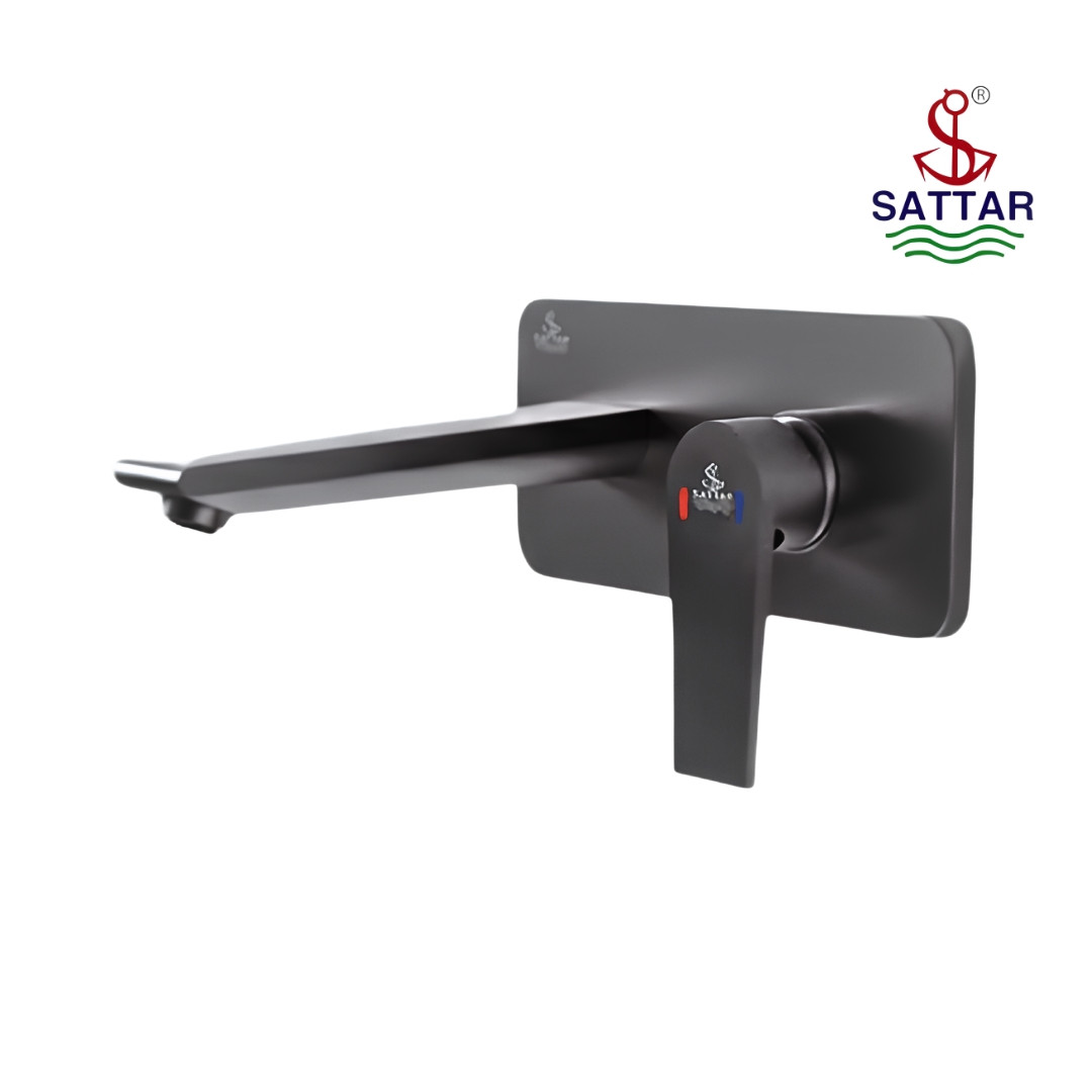 Wall Mounted Single Lever Basin Mixer (Gun Grey) 786062G