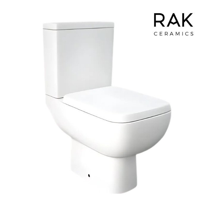 RAK FLORENCE RIMLESS  ALPINE WHITE CLOSE COUPLED WATER CLOSETS
