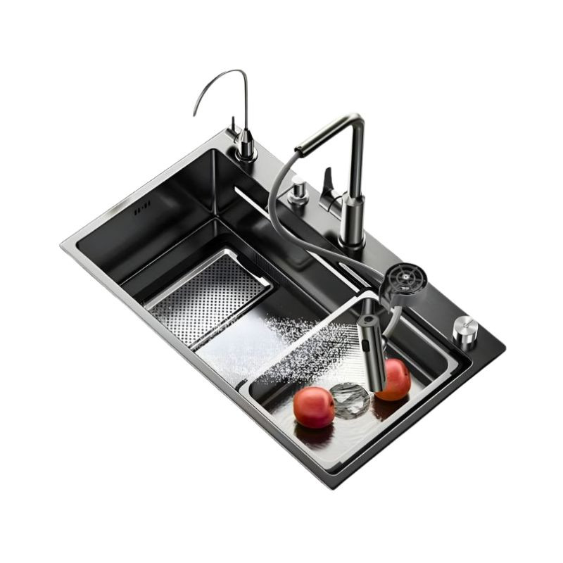 Semi multifunctional sink (Volcano Surface & Waste)